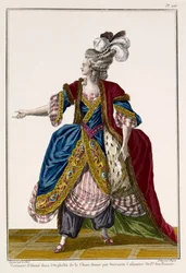 Traje de la dama en 